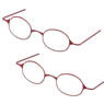 Etching Glasses (Without Lens) B Set (Red) (Fashion Doll)