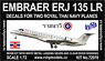 Embraer ERJ 135LR  (Decals for Two Royal Thai Navy Planes) (Plastic model)