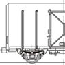 1/80 J.N.R. Type TEMU300 Steel Wagon Boxcar (Unassembled Kit) (Model Train)
