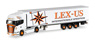(HO) Scania R 2013 Refrigerated Box Semi Trailer `Lex-Us` (Scania R 13 SZ) (Model Train)