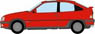 (OO) Vauxhall Astra MkII Red (Model Train)