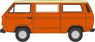 (OO) VW T25 バス アイボリー/ブリリアントオレンジ (鉄道模型)