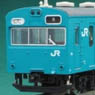J.R. Series 103 Kansai Type Unit Window Car (Sky Blue Color, Low Driving Stand) Four Car Formation Total Set (with Motor) (Basic 4-Car Pre-Colored Kit) (Model Train)