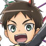 Kobutsuya Attack on Titan: Junior High Big Size Can Badge 01 Eren (Anime Toy)