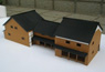 Kyomachiya Paper Kit Series (1) Kyomachiya Shop Side/Entrance/Kitchen/Conversion Kit (Brown) (Model Train)