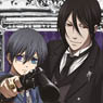 Black Butler Book of Circus Standing Acrylic Key Ring Sebastian & Ciel (Picture Frame) (Anime Toy)