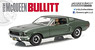 Bullitt(1968)-1968 Ford Mustang GT Fastback-Highland Green with Steven McQueen Figure driving (Diecast Car)