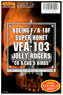 Boeing F/A-18F Super Hornet VFA-103 Jolly Rogers `Co & Cag S Birds` (Decal)