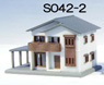 (Z) Z-Fookey Two-Storied House A White (Pre-colored Completed) (Model Train)