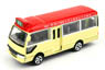 No.08 Toyota Coaster Mini Bus Red *Side Door Openable and Closable (Diecast Car)
