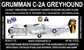 C-2A Greyhound (U.S. Navy VRC-30 Providers DET-2) Resin Conversion Kit (for Hasegawa E-2C Hawkeye) (Plastic model)