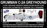 C-2A Greyhound (U.S. Navy VRC-30 Providers DET-3) Resin Conversion Kit (for Hasegawa E-2C Hawkeye) (Plastic model)