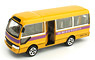 No.13 Toyota Coaster School Bus *Side Door Openable and Closable (Diecast Car)