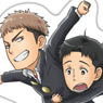 Kobutsuya Attack on Titan: Junior High Water Resistance Sticker L Size 04.Jean & Marco (Anime Toy)