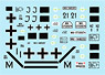 1. Skijager Division T-34 m/1941, T-34 m/1943, R.S.O./1 Grille Ausf H, Kubelwagen Decal Set (Decal)