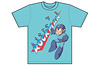 ロックマン Tシャツ メインロゴ (青) XL (キャラクターグッズ)