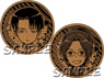 Attack on Titan: Junior High Cork Coaster Levi & Hange (Anime Toy)