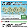 Cougar U.S. 6x6 Jerrv Wheel Set Sagged (for Panda Kit) (Plastic model)