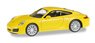 (HO) Porsche 911 Carrera 4S Yellow (Porsche 911 4S (R)) (Model Train)