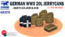 German WWII 20L Jerrycans (Plastic model)