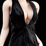 POP Toys 1/6 Monroe Dress Set F Black (Fashion Doll)