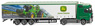 (HO) メルセデス・ベンツ アクトロス 防水カーテンサイド セミトラック `John Deere` (鉄道模型)