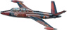 Fouga CM-170 Magister Training Aircraft/Each Country (Plastic model)