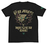 The King of Braves Gaogaigar The Brave Never Die T-shirt Black S (Anime Toy)
