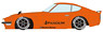 Rocket Bunny PANDEM 240Z VOLK RACING TE37SL (カーボンボンネット) オレンジ (ミニカー)