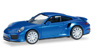 (HO) Porsche 911 Turbo Blue Metallic (Porsche 911 Turbo (R)) (Model Train)