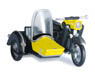 (HO) MZ 25 w/Sidecar Yellow/Black (MZ 250/2) (Model Train)