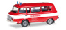(TT) Barkas B1000 Bus `Fire Department` (Model Train)