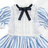 50 Ellen`s Closet Alice Dress Set (Blue Stripe x White) (Fashion Doll)