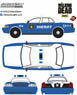 The Walking Dead (TV Series) Rick and Shane`s 2001 Ford Crown Victoria Police Interceptor (ミニカー)