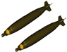 米・Mk.82低抵抗通常爆弾2発 (プラモデル)