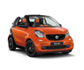 Smart For Two Cabrio 2015 Orange/Black (Diecast Car)