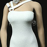 1/6 Slim Evening Dress Set: White (Fashion Doll)