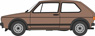 (OO) VW ゴルフ GTI ダイヤモンド カッパー ブラウンメタリック (鉄道模型)