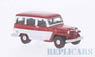 (HO) ジープ ウィリーズ ステーションワゴン 1954 レッド/ホワイト (鉄道模型)