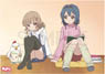 YuruYuri San Hai! Clear Poster Himawari & Sakurako (Anime Toy)