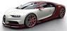 Bugatti Chiron Red Carbon / Glacier (ミニカー)