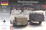 German Ammunition Transport Trailer 2 Type set - Heart Rack Tow (Plastic model)