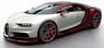 Bugatti Chiron Red Carbon / Glacier