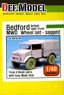Bedford British Light Truck MWD Wheel Set-sagged (for Airfix Kit) (Plastic model)