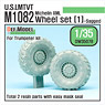 U.S. LMTVT M1082 Michelin XML Wheel Set (1)-Sagged (for Trumpeter Kit) (Plastic model)