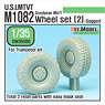 U.S. LMTVT M1082 Goodyear MV/T Wheel Set (2)-Sagged (for Trumpeter Kit) (Plastic model)