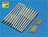 USS Arizona Gun Barrel Set (35.6cm:12 Pieces/12.7cm:20 Pieces/28mm:8 Pieces) (Plastic model)