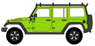 2013 Jeep Wrangler Unlimited - Moab Edition Gecko Green with Roof Rack (ミニカー)