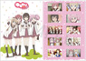YuruYuri San Hai! A4 Sticker Goraku Club Pink (Anime Toy)