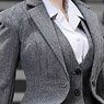 POP Toys 1/6 Office Lady Business Suits Set B Gray (Fashion Doll)